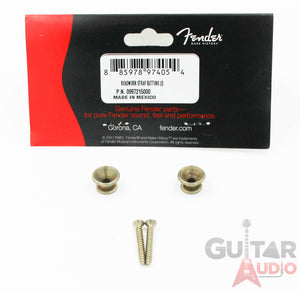 Genuine Fender Road Worn/Relic Aged Strat/Tele Strap Buttons Set/Pair