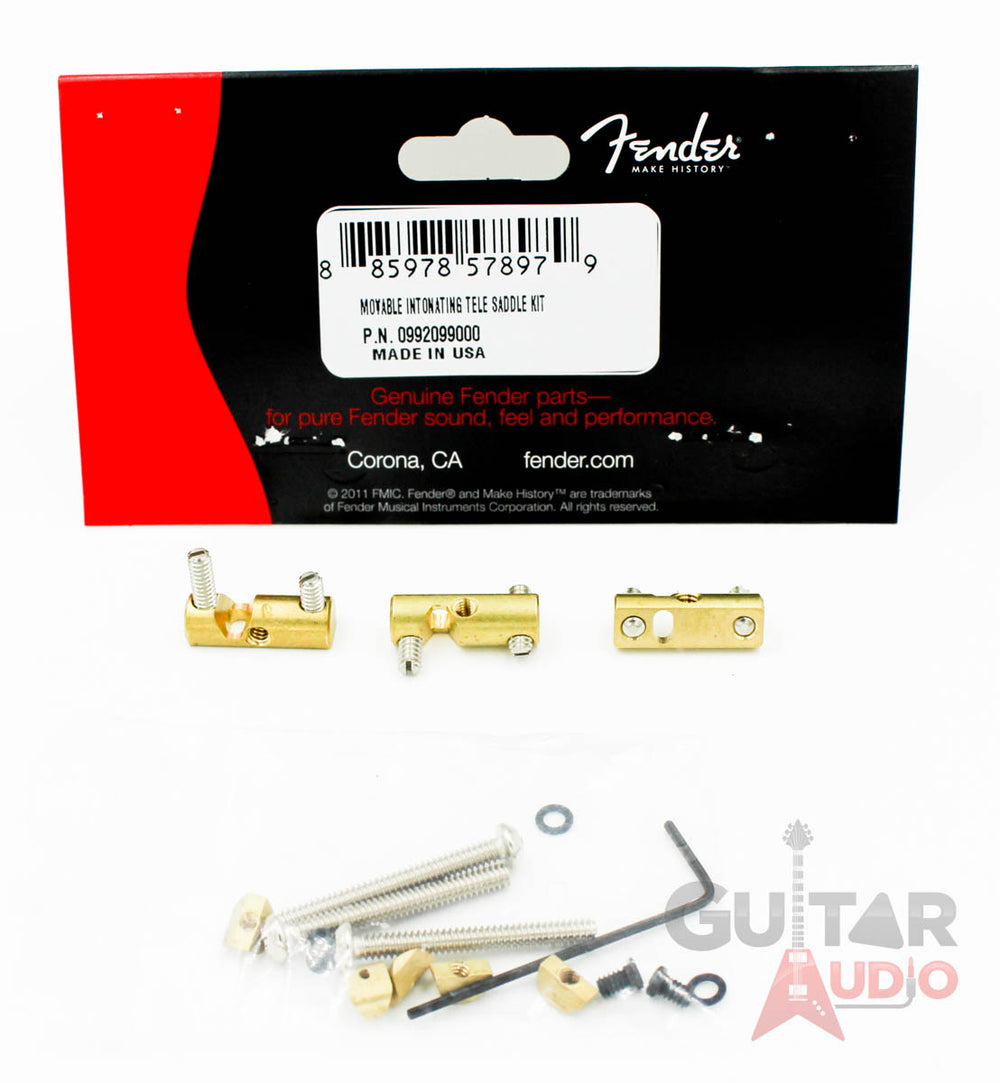 Genuine Fender Movable Intonating Tele Saddle Kit - 099-2099-000