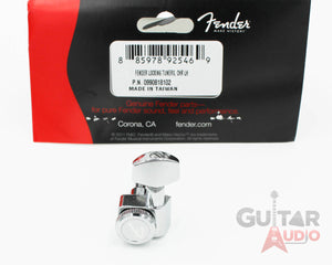 Genuine Fender LEFT-HANDED/LEFTY/REVERSE Locking Strat/Tele Tuners - CHROME