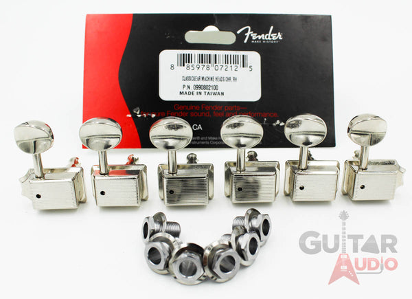Genuine Fender Classic Gear 2-PIN MOUNT Strat/Tele Machine Head Tuning Keys