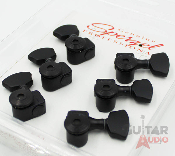 Sperzel 3x3 Trimlok 3 Per Side Locking Guitar Tuners 3+3 Tuning Pegs - BLACK