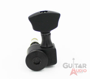 Sperzel 3x3 Trimlok 3 Per Side Locking Guitar Tuners 3+3 Tuning Pegs - BLACK