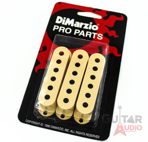 DiMarzio Pickup Covers Set of (3) for Fender Strat/Stratocaster - CREAM DM2001CR