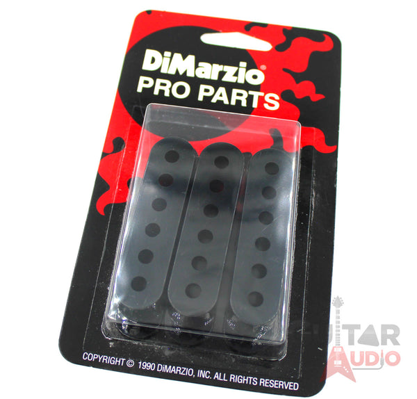 DiMarzio Pickup Covers Set of (3) for Fender Strat/Stratocaster - BLACK DM2001BK