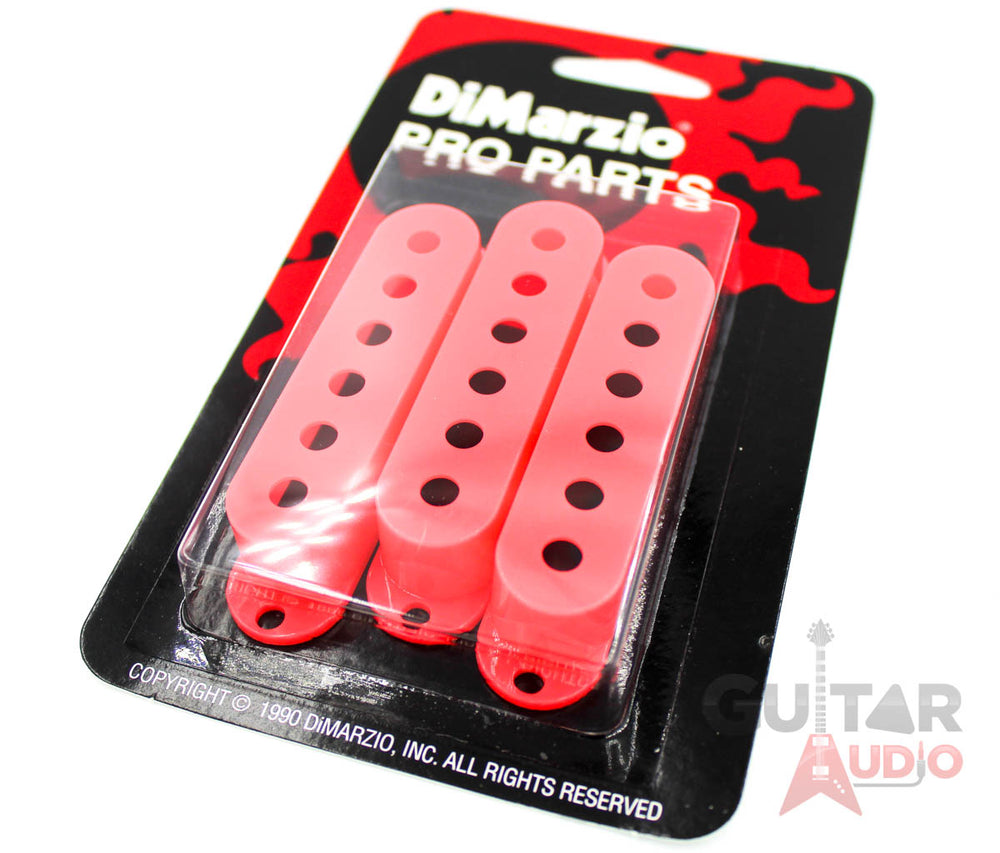DiMarzio Pickup Covers, Set of (3) for Fender Strat/Stratocaster - PINK DM2001PK