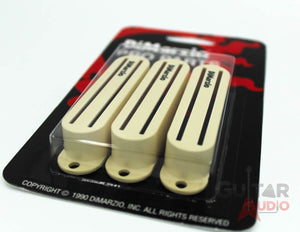 DiMarzio Set of (3) FAST TRACK Guitar Pickup Covers, AGED WHITE, DM2002AW