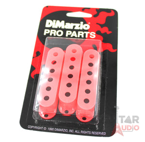 DiMarzio Pickup Covers, Set of (3) for Fender Strat/Stratocaster - PINK DM2001PK