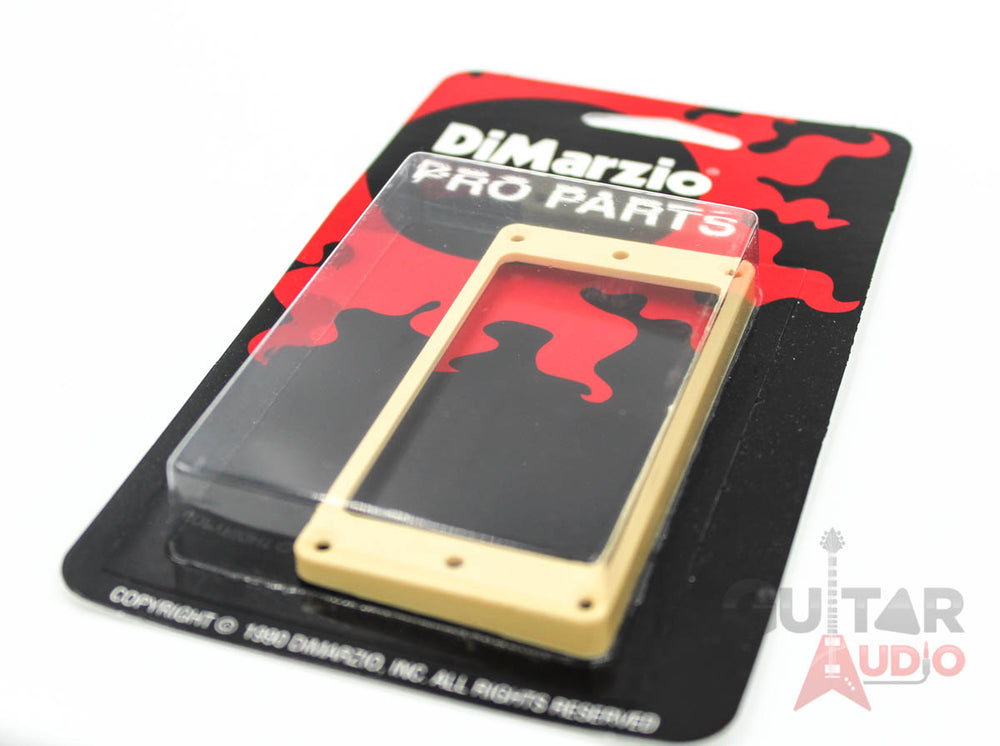 DiMarzio Humbucker NECK Pickup Slanted, Flat Bottom Mounting Ring - CREAM