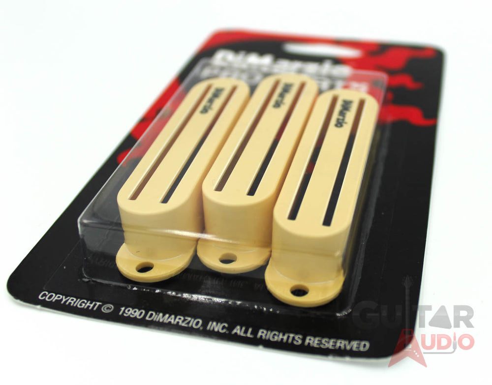 DiMarzio Set of (3) FAST TRACK Guitar Pickup Covers, CREAM, DM2002CR
