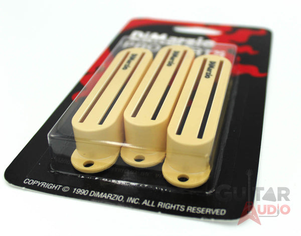 DiMarzio Set of (3) FAST TRACK Guitar Pickup Covers, CREAM, DM2002CR