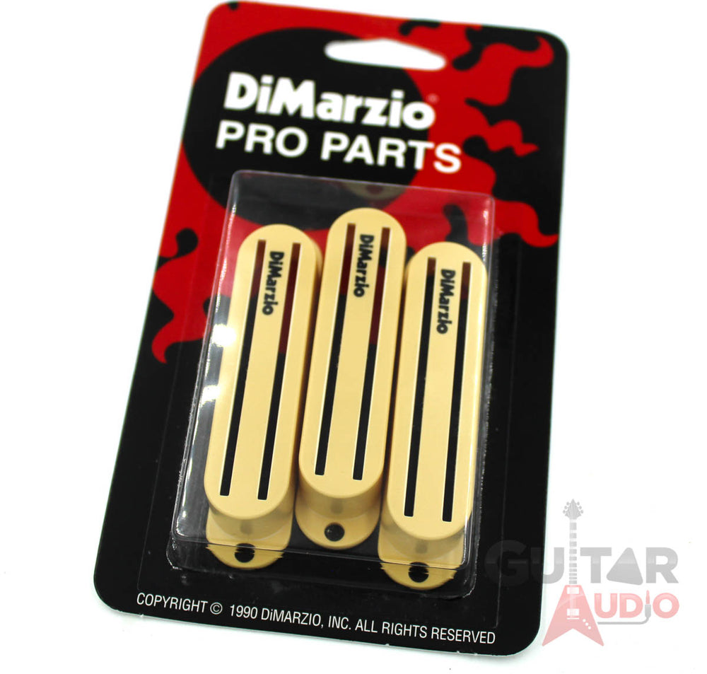 DiMarzio Set of (3) FAST TRACK Guitar Pickup Covers, CREAM, DM2002CR