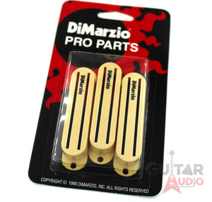 DiMarzio Set of (3) FAST TRACK Guitar Pickup Covers, CREAM, DM2002CR