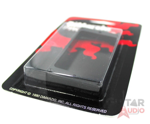 DiMarzio Humbucker Bridge Pickup Slanted, Flat Bottom Mounting Ring - BLACK