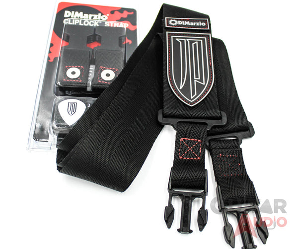 DiMarzio JOHN PETRUCCI ClipLock Quick Release Guitar Strap - DD2200JPBKRD