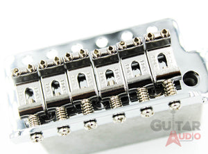Genuine Fender Big Block High/Hi-Mass Mexican Strat Chrome Tremolo Bridge w/Logo
