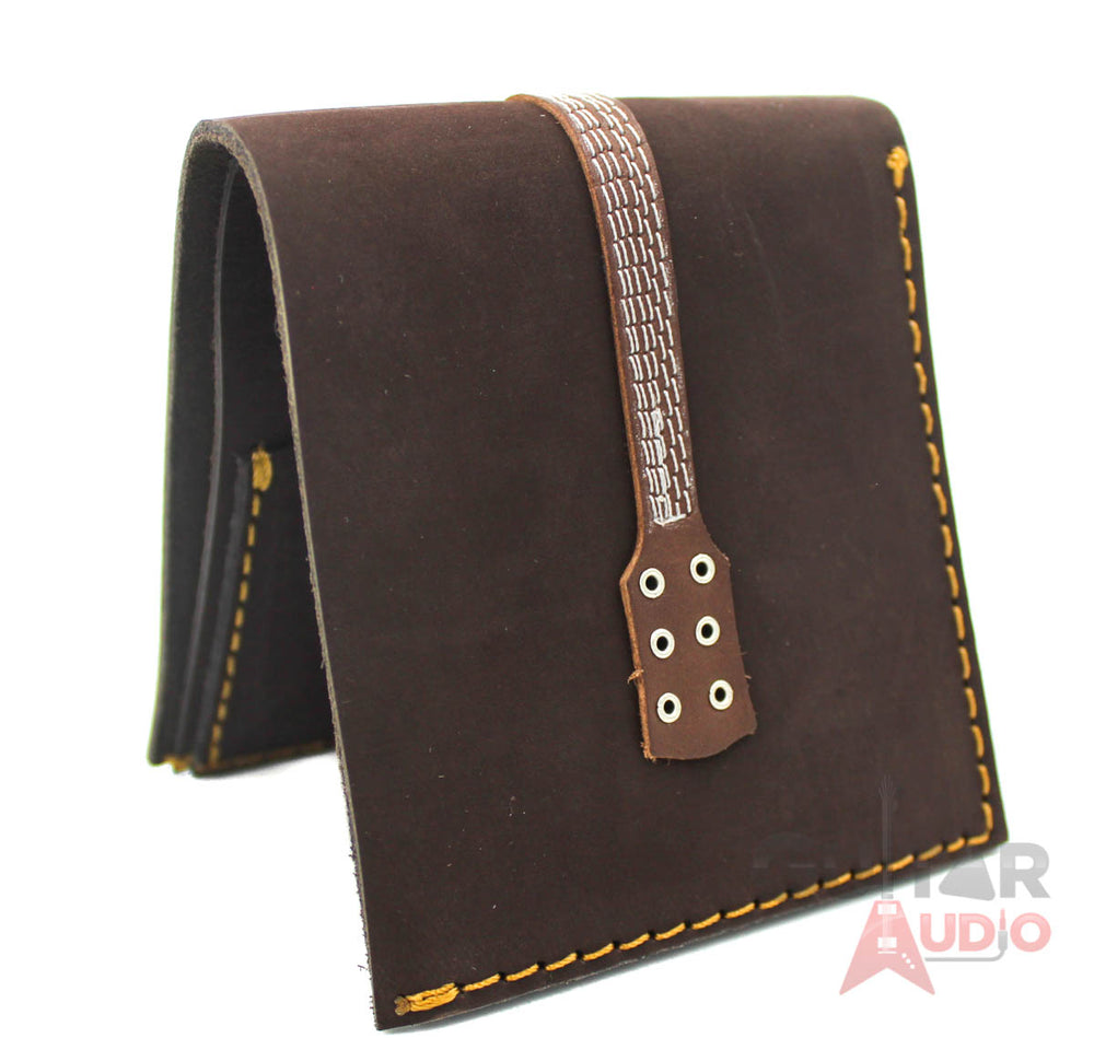 AXE HEAVEN Genuine Leather Red Single Cutaway Electric Guitar Wallet Gift