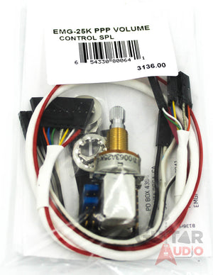 EMG 25k Solderless Push/Pull Volume Control SPLIT SHAFT Pot (3136.00)