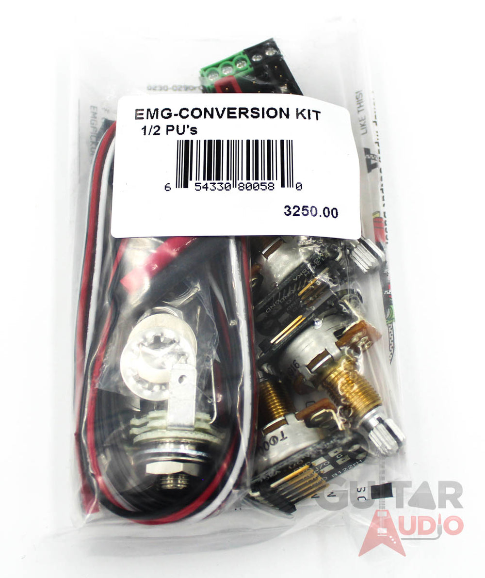 EMG 1 or 2 Pickups SHORT SHAFT Conversion Wiring Kit, (3250.00)