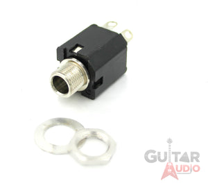 Genuine Fender 1/4" Closed STEREO Guitar Output Jack, SPST 005-8251-049