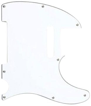Genuine Fender 60s Telecaster/Tele 8-hole 3-ply White Pickguard 006-0817-000
