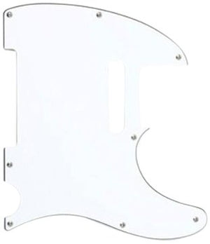 Genuine Fender 60s Telecaster/Tele 8-hole 3-ply White Pickguard 006-0817-000