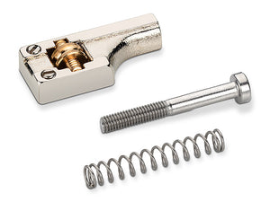 Schaller Germany 3D6 Replacement Roller Bridge Saddle, Nickel, for G, B, High E