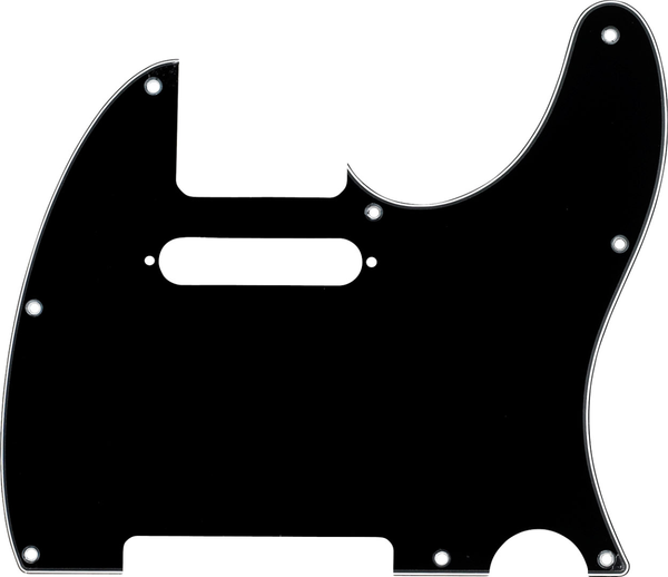 Genuine Fender American Standard Tele/Telecaster 3-Ply Black Guitar Pickguard