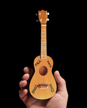 AXE HEAVEN Fab Four Classic MINIATURE Soprano Ukulele/Uke Display Gift