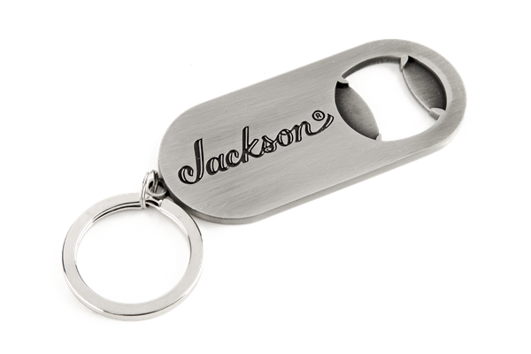 Official Jackson Guitars Logo Keychain with Bottle Opener, Guitar Player Gift