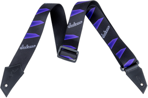Genuine Jackson Logo Guitar Strap, Headstock Pattern, Black/Purple