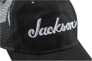 Jackson Guitars Trucker Hat, Black, Adjustable One Size fits Most Snap Back
