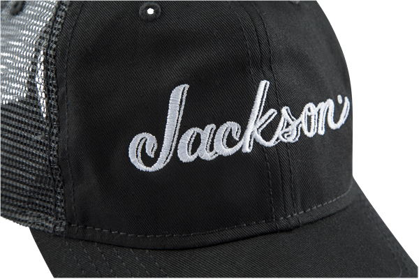 Jackson Guitars Trucker Hat, Black, Adjustable One Size fits Most Snap Back