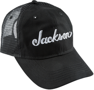 Jackson Guitars Trucker Hat, Black, Adjustable One Size fits Most Snap Back