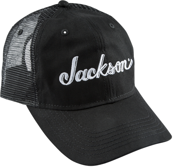 Jackson Guitars Trucker Hat, Black, Adjustable One Size fits Most Snap Back
