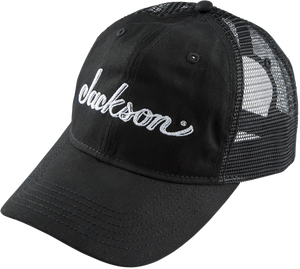 Jackson Guitars Trucker Hat, Black, Adjustable One Size fits Most Snap Back