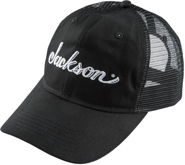 Jackson Guitars Trucker Hat, Black, Adjustable One Size fits Most Snap Back