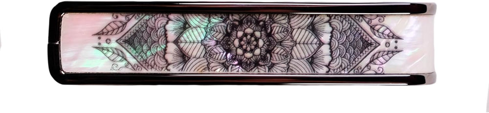 Thalia Deluxe Series Guitar Capo - Pearl Mandala, Black Chrome