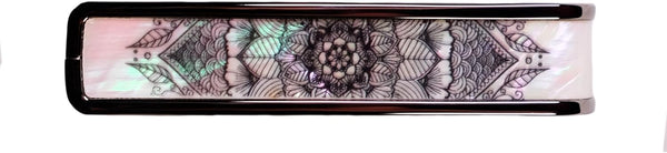 Thalia Deluxe Series Guitar Capo - Pearl Mandala, Black Chrome