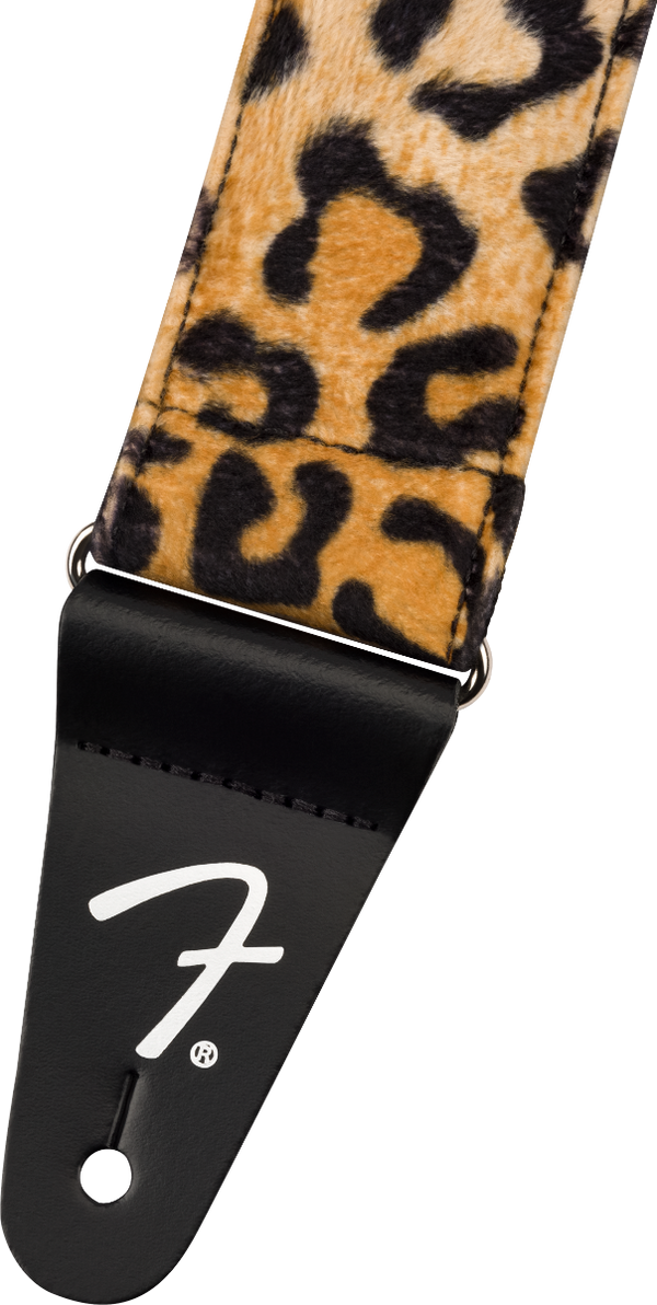 Fender Joe Strummer Signature Faux-Fur Leopard Print Guitar Strap