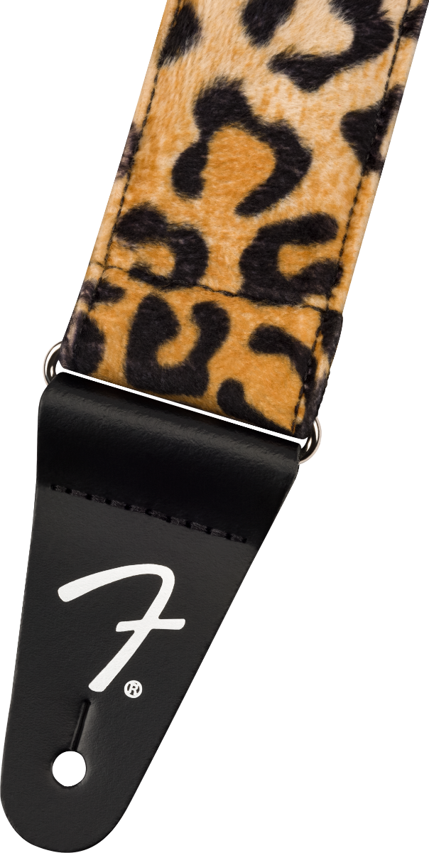 Fender Joe Strummer Signature Faux-Fur Leopard Print Guitar Strap