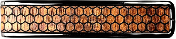 Thalia Premium Series Guitar Capo - Save The Bees Honeycomb Koa, Black Chrome