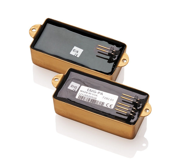 EMG Les Claypool Signature Pachyderm Gold PA Bass Pickup Set - BRUSHED GOLD