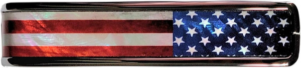 Thalia Deluxe Series Guitar Capo - Stars and Stripes, Chrome