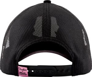 Fender X Hello Kitty Official Logo Patch Hat, Black, One Size Fits Most