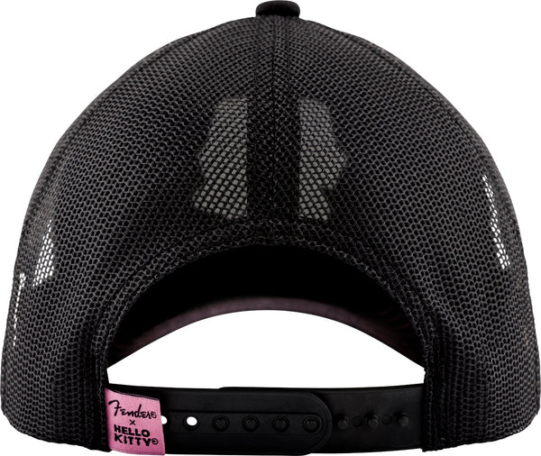 Fender X Hello Kitty Official Logo Patch Hat, Black, One Size Fits Most