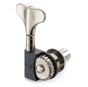 Schaller Germany 2x2 BM Light M4, Lightweight Split-Post Bass Tuners Set, NICKEL