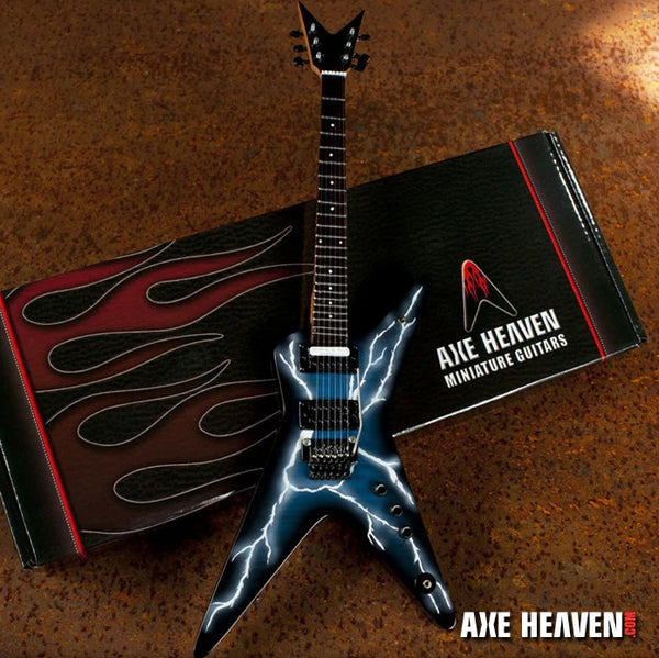 AXE HEAVEN Dimebag Darrell Lightning Bolt Signature Mini Guitar Display Gift