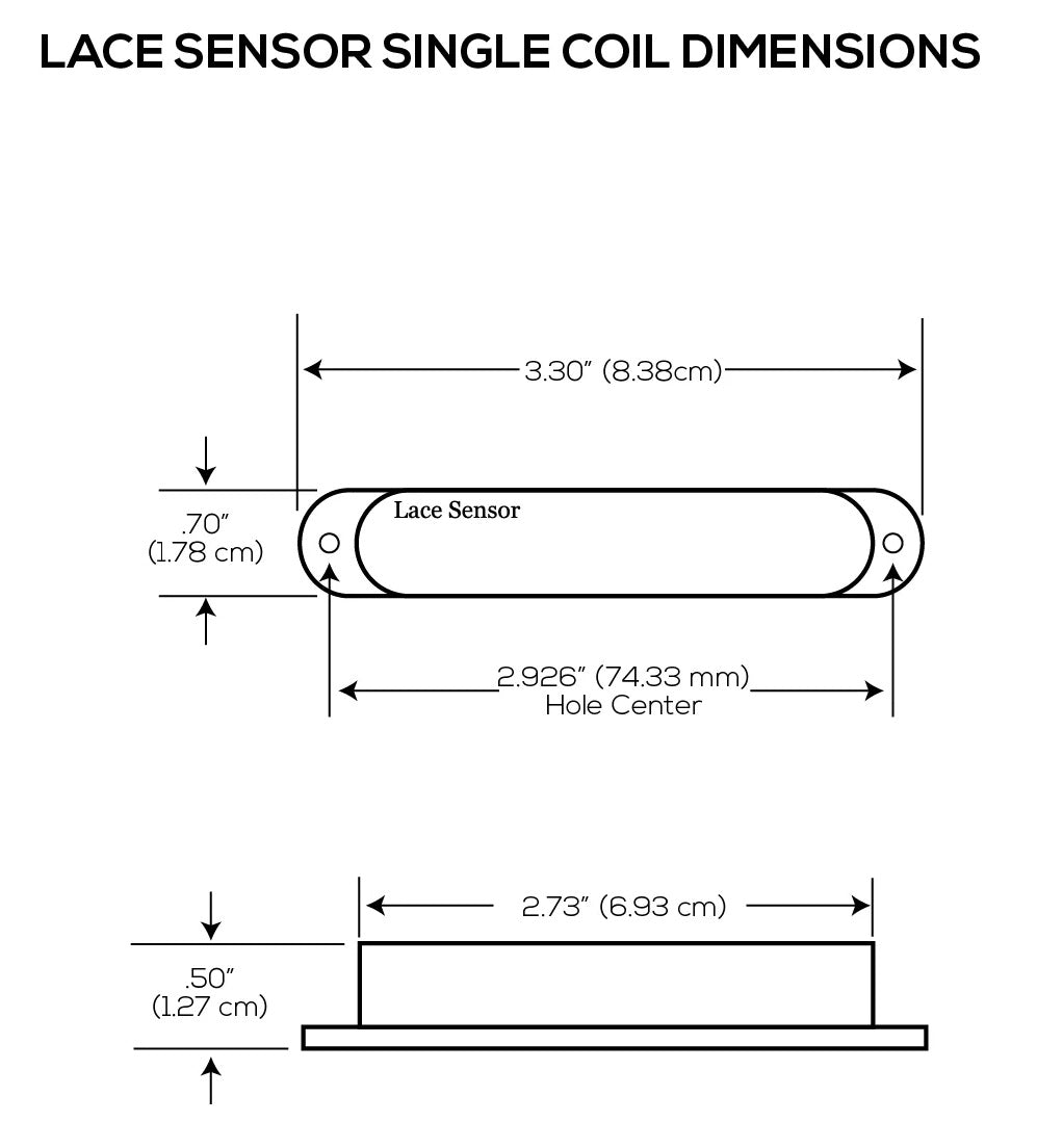 Lace Sensor Triple Gold Pickup Set, White, 21073-01