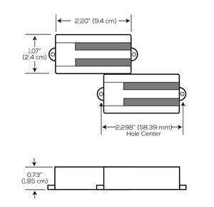 Lace Alumitone Aluma P-Bass Pickup - Black Anodized, 21044-09