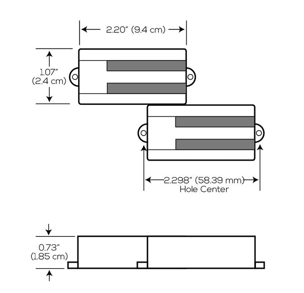 Lace Alumitone Aluma P-Bass Pickup - Black Anodized, 21044-09